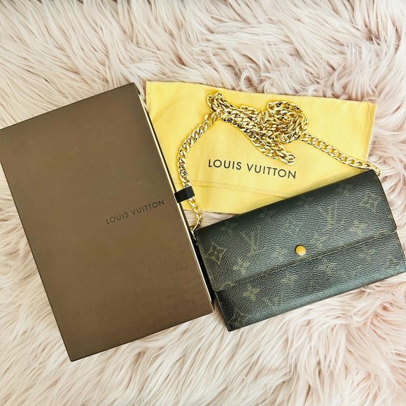 AUTHENTIC LOUIS VUITTON MONOGRAM CANVAS SARAH WALLET TH0012 MADE IN FRANCE VTG